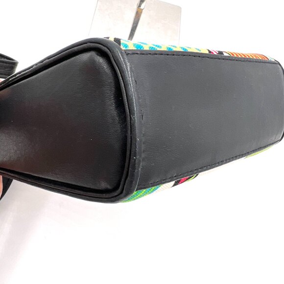 Vintage Crossbody Bag Multicolor Abstract Art - Picture 8 of 15